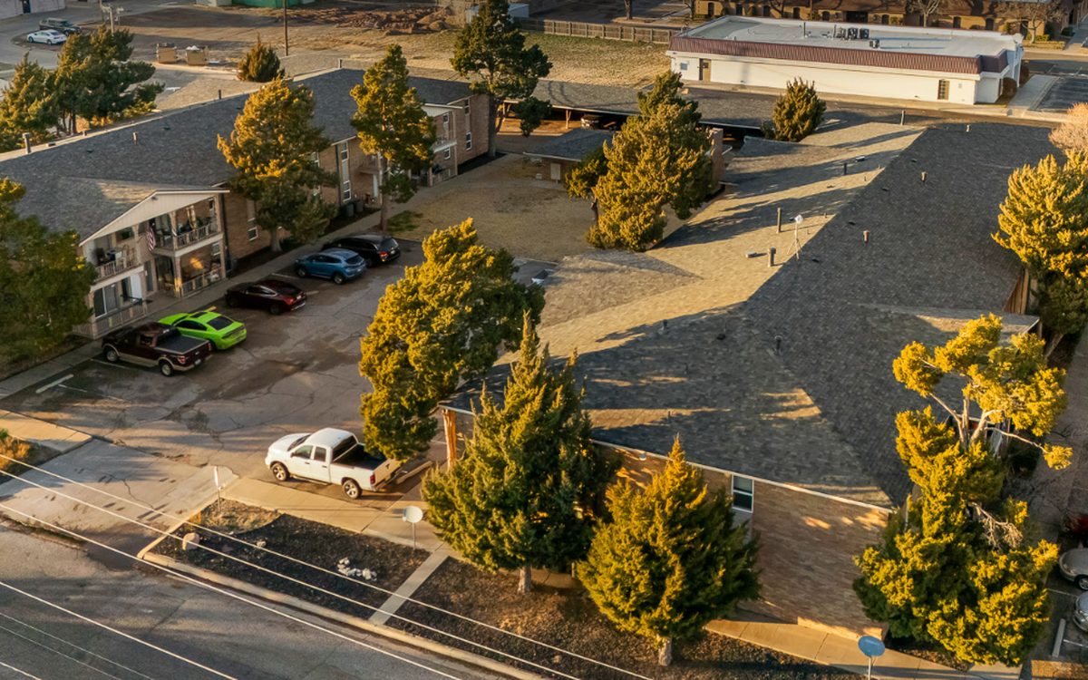 Aerial view of Legacy Ridge Apartments, Amarillo, Texas — 32-unit multifamily
